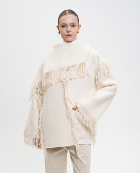 Toteme Белое пальто с шерстью 254WRO0242FB0471