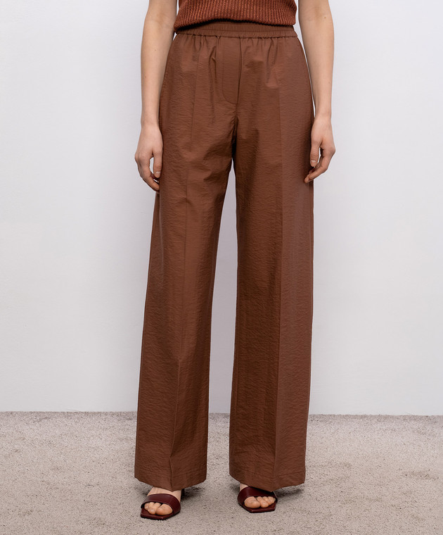 Brunello Cucinelli Коричневі штани M0F79P9131 зображення 3