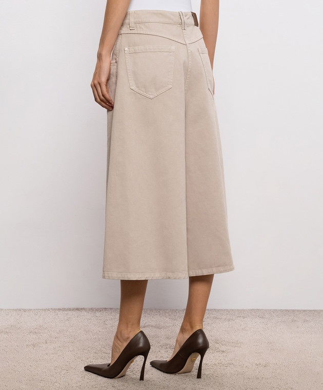 Brunello Cucinelli Серые джинсовые кюлоты M0H81P4082 изображение 4