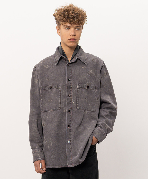 Maison Margiela MM6 Серая рубашка SH2DT0055M30064 изображение 3
