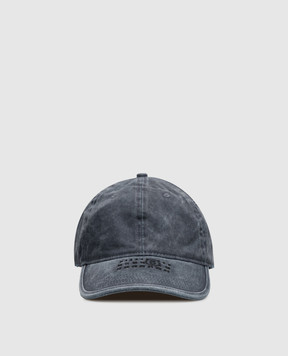 Maison Margiela MM6 Серая кепка с вышивкой эмблемы S62TC0046M13318