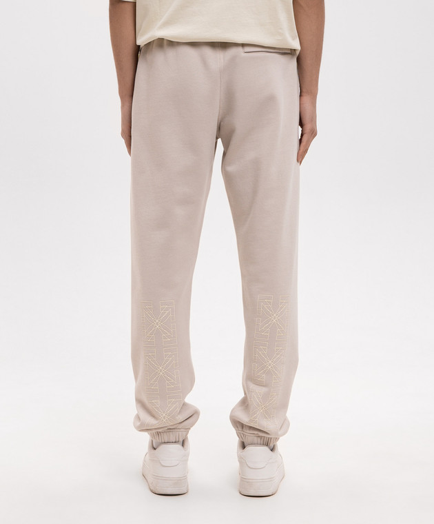 Off-White Бежеві джогери Double Arrow 44MCH057S26F002 зображення 4