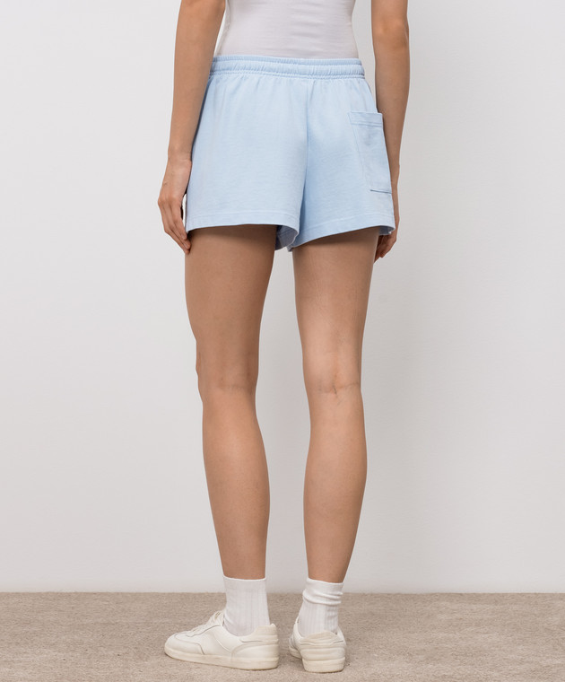 Sporty & Rich Блакитні шорти NY Crest Disco SH037710243BL90 зображення 4