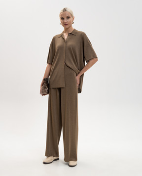 Fabiana Filippi Коричневые брюки с цепочкой PAD276F336M121