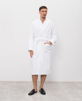 Missoni Home Білий махровий халат Chalk в брендовий візерунок 1D3AC99718