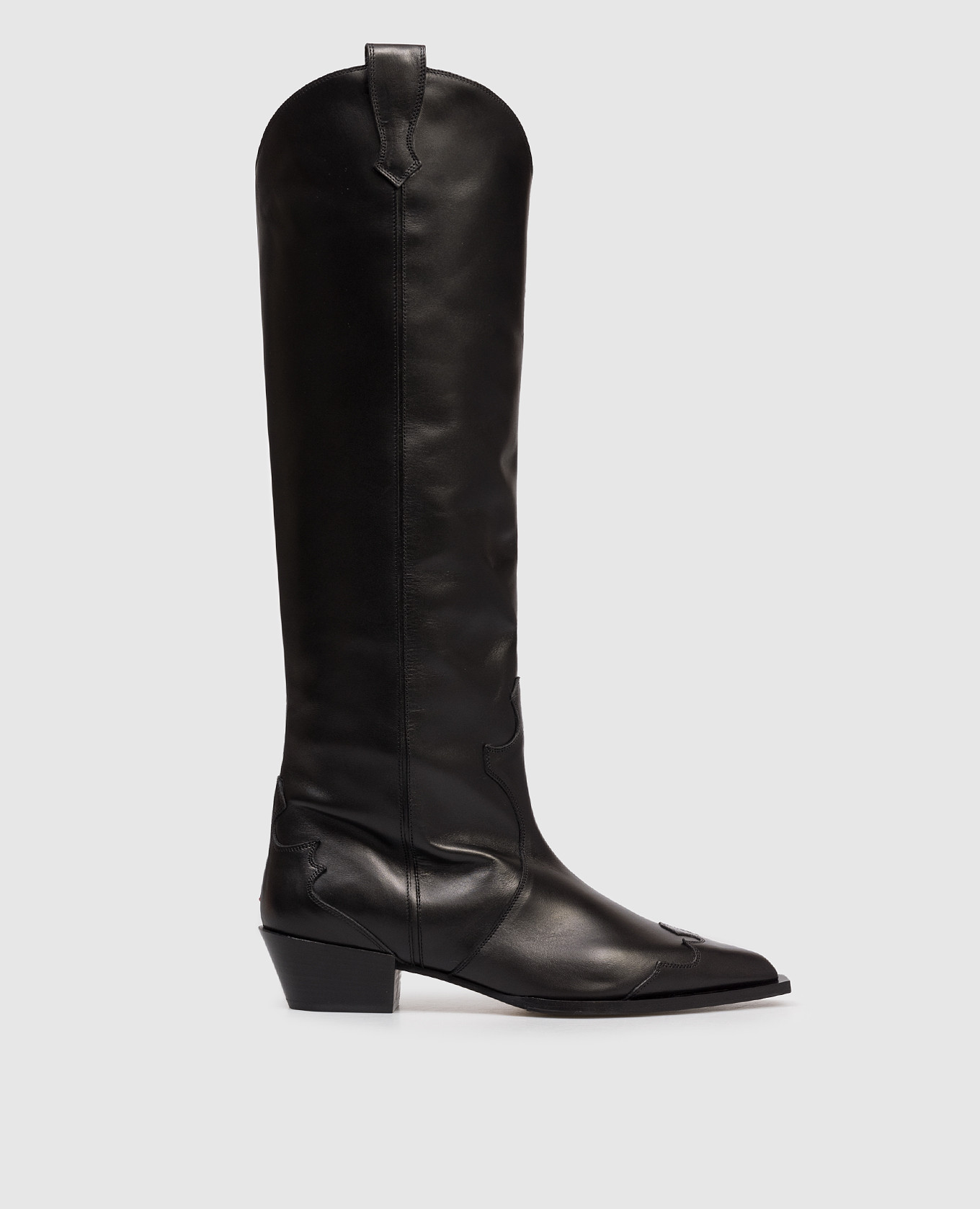 

Черные кожаные сапоги Willa, Черный, Сапоги