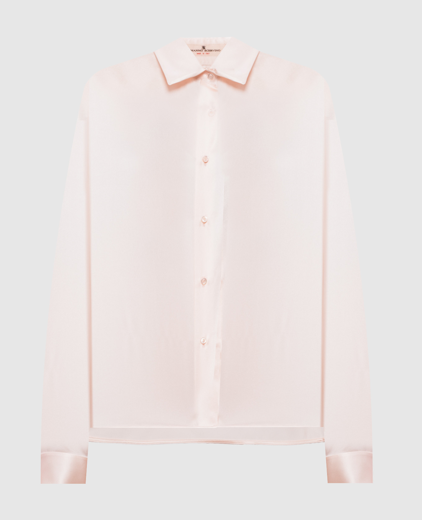 Розовая блуза из шелка