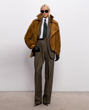 Saint Laurent Жакет с шерстью в узор 866250Y3L22