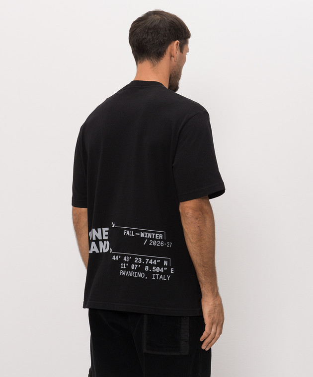 Stone Island Черная футболка с принтом Low Infos L2S152100001S0480 изображение 4