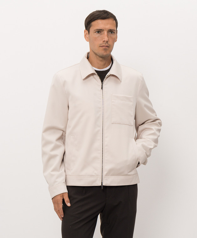 Peserico Куртка из шерсти цвета айвори R5230302445 изображение 3
