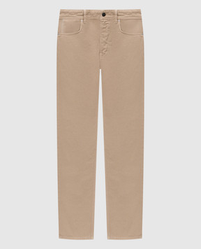 Stone Island Бежеві джинси з патчем логотипа L1S14J100005S0J24