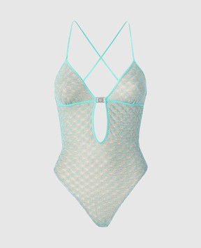 Missoni Зеленый купальник с люрексом MS26SP0LBR014D