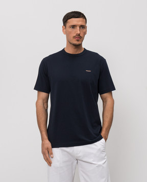 Woolrich Синя футболка з принтом логотипа CFWOTE2012MRUT5334