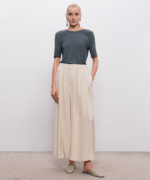 UMA WANG Синя футболка Tea UW1038 зображення 2