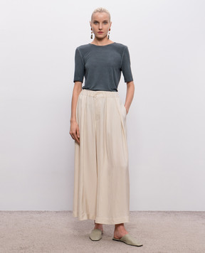 UMA WANG Синя футболка Tea UW1038