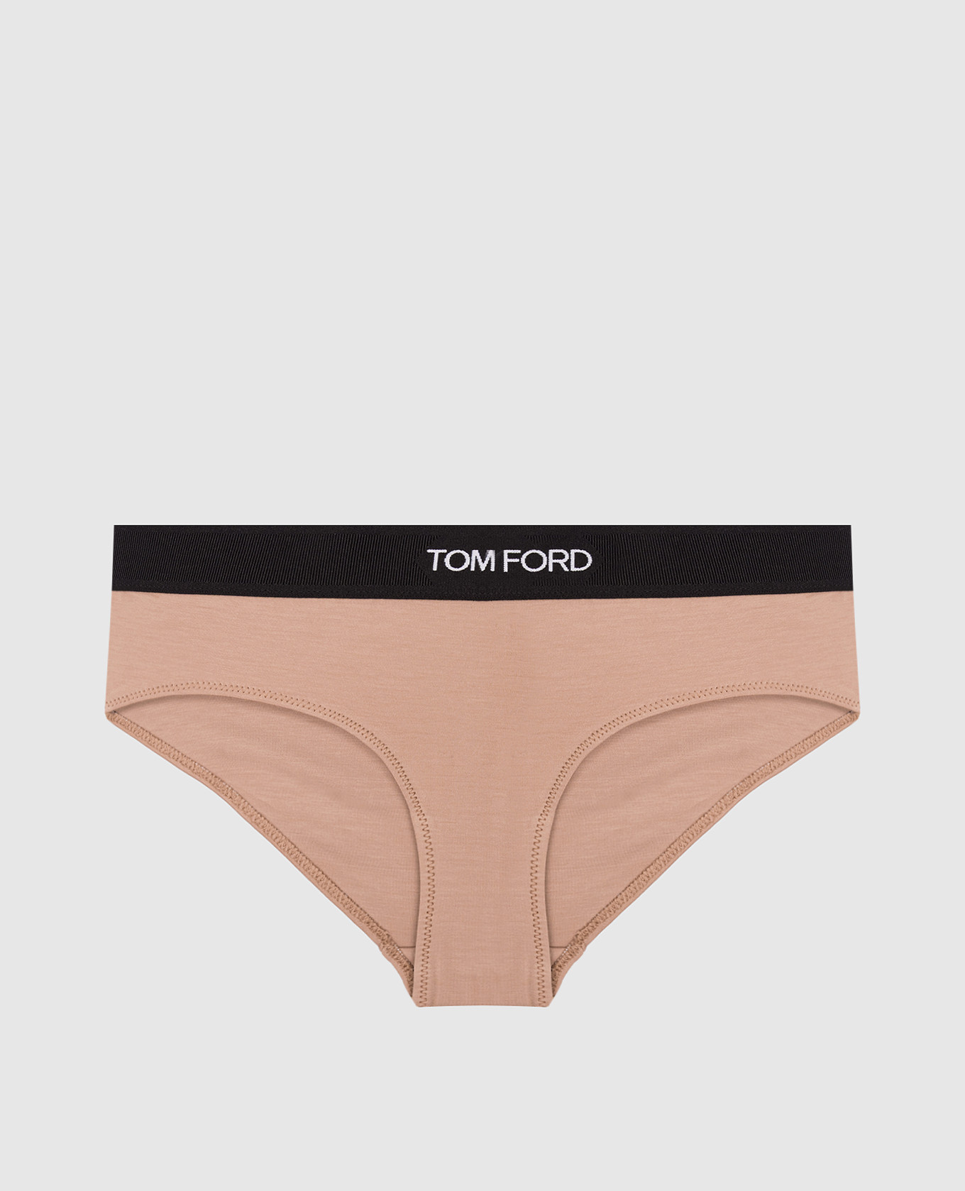 

Бежевые трусики с логотипом, Бежевый, Трусики