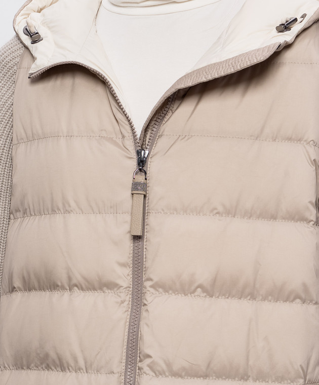 Brunello Cucinelli Бежевая пуховая куртка MD5987779P изображение 5