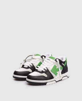 Off-White Кожаные кроссовки OUT OF OFFICE с эмблемой OMIA189S26LEA00A