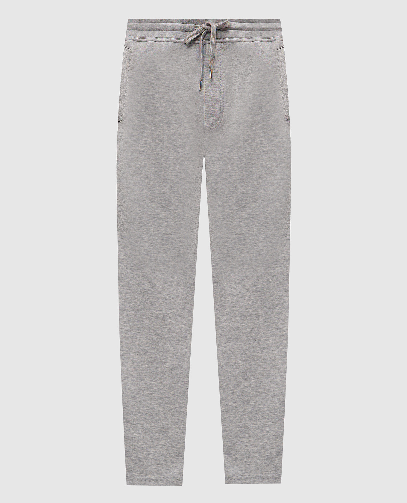 Серые меланжевые спортивные штаны
