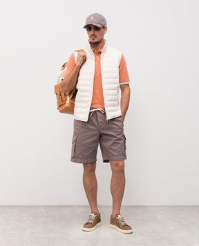 Brunello Cucinelli Оранжевое поло ME8543966