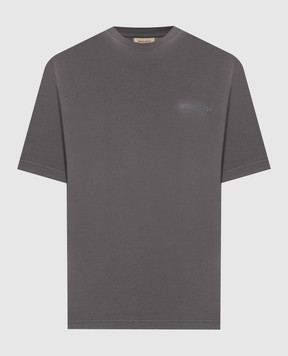 Woolrich Серая футболка с принтом логотипа CFWOTE2010MRUT5334