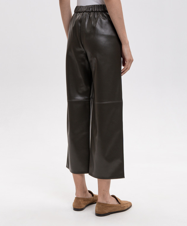 Max Mara Штани AMATI кольору хакі SMMAMATI зображення 4