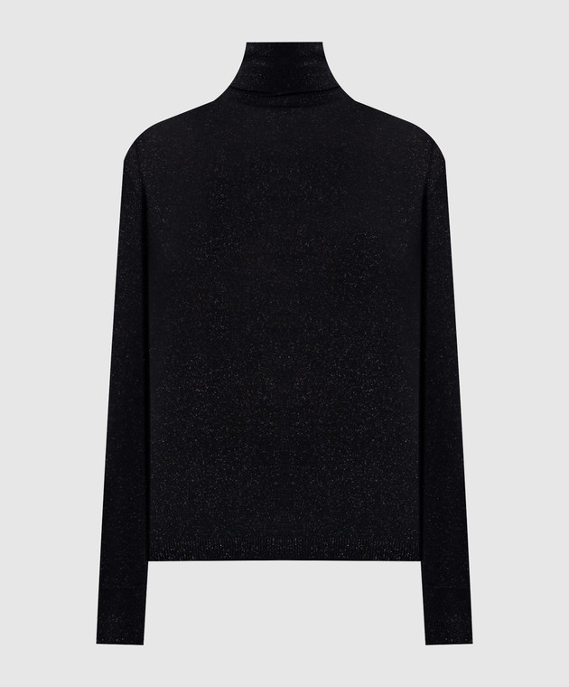 Allude Чорний гольф з вовною з люрексом 26564102