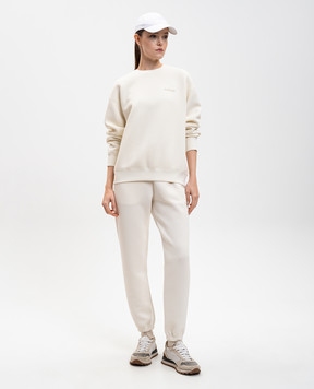 Mackage Белый свитшот Julian с фактурным логотипом JULIAN