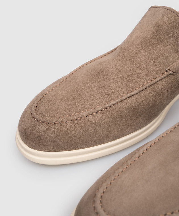 Pini Parma Коричневі замшеві лофери SHOXMOCTAU зображення 5