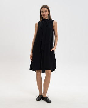 Ann Demeulemeester Черное платье Rie миди в горох B0013745FA713