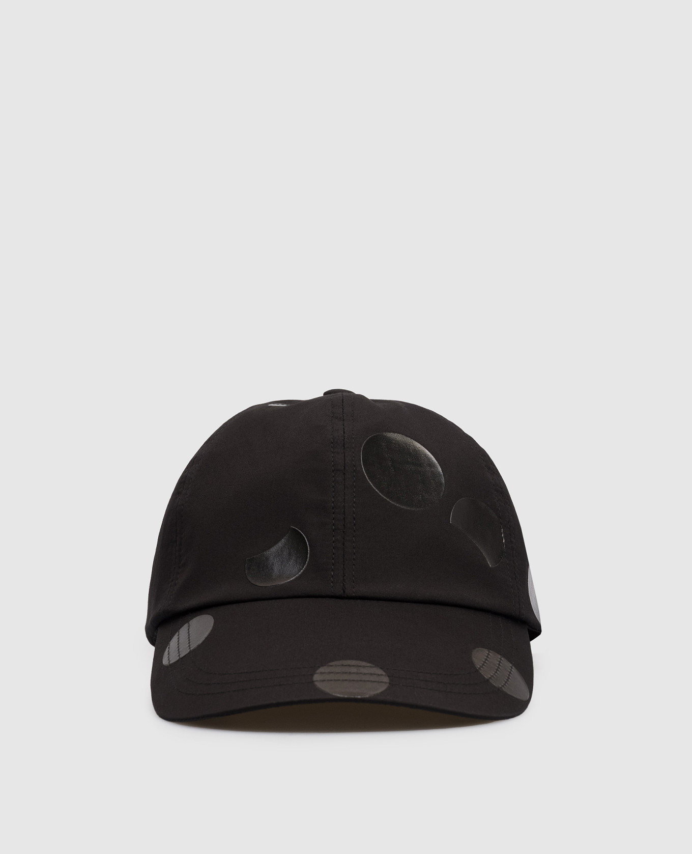 

Черная кепка в принт, Черный, Кепки