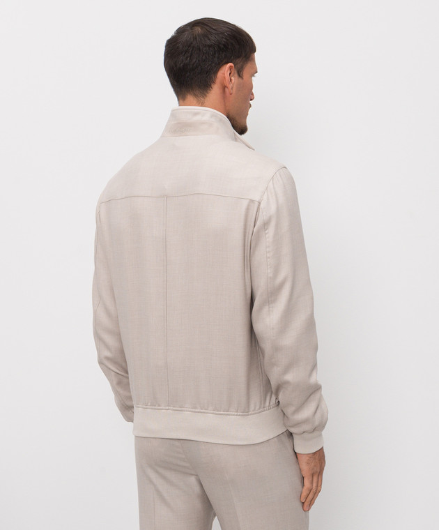 Enrico Mandelli Бежевая куртка из кашемира 3L506A5607 изображение 4