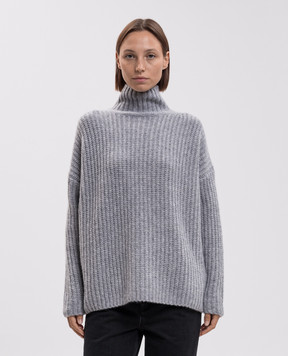 Allude Сірий светр з кашеміру та шовку 26577092