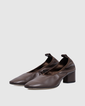 Aeyde Коричневые кожаные туфли Gemma PUHPPR45RO109FW24953007