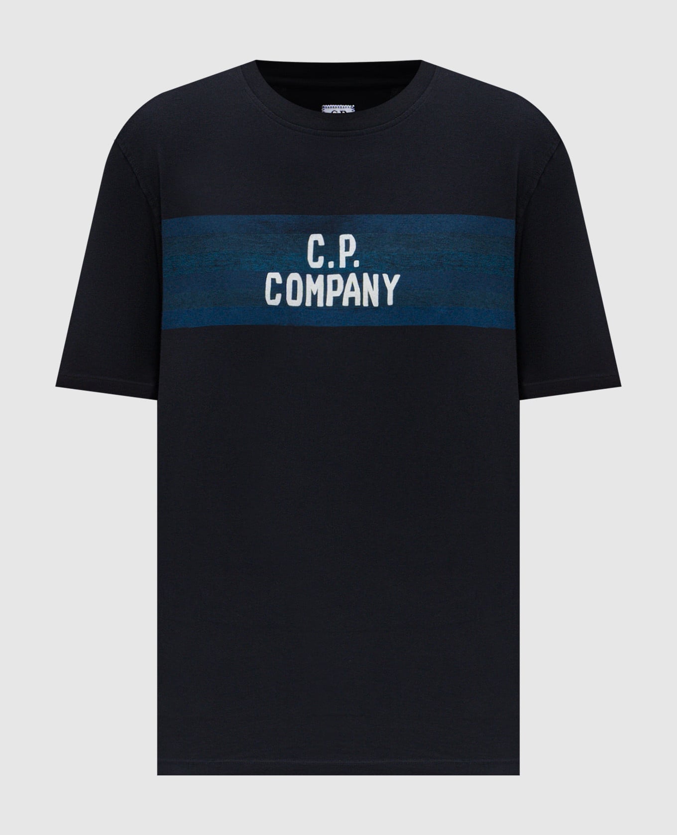 Синяя футболка с логотипом