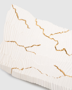 Fos Ceramiche Біле порцелянове декоративне блюдо Levante LEVANTEG