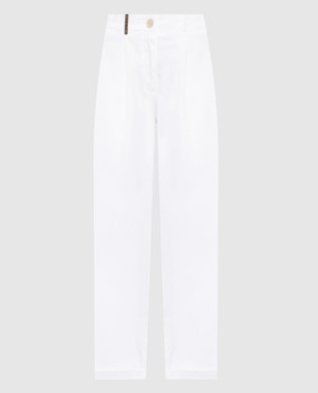 Peserico Білі штани з патчем A04987T2302481