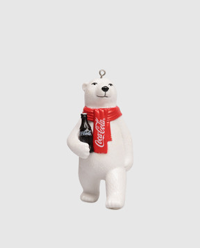 Kurt Adler Елочное украшение COCA-COLA BEAR белого цвета CC1241