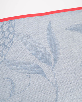Le Jacquard Fraincais Блакитна скатертина À l'orangerie з льону 30546