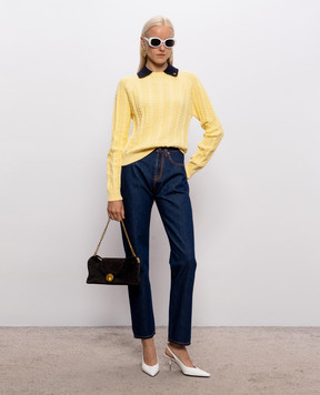 Versace Синие джинсы с логотип патч 10251021A18404