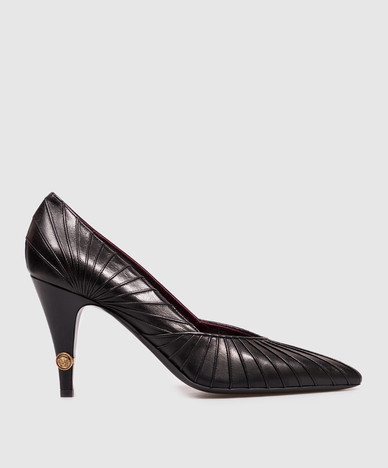 Черные кожаные туфли Gianni