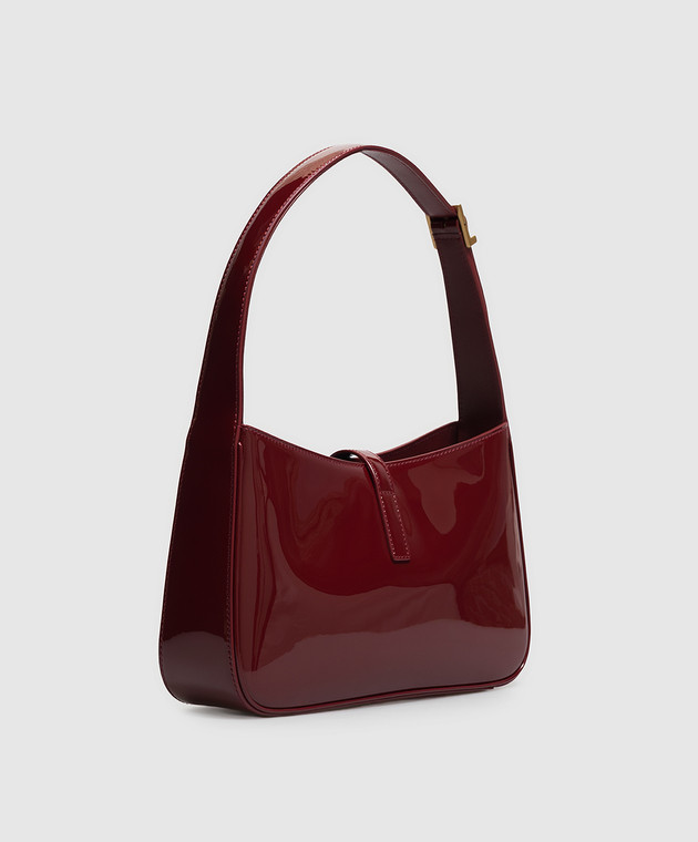 Saint Laurent Бордова шкіряна лакована сумка LE 5à7 657228B870W зображення 3