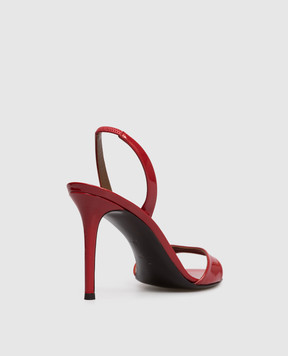 Giuseppe Zanotti Червоні шкіряні лаковані босоніжки Clandestino E500001