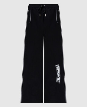 Off-White Чорні спортивні штани з принтом логотипа 44MCJ03DF5F001