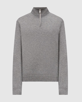 Brunello Cucinelli Джемпер сірого кольору з кашеміру M2200124