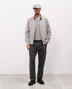 C.P. Company Metropolis Сіра футболка з логотипом LTS018A006370W