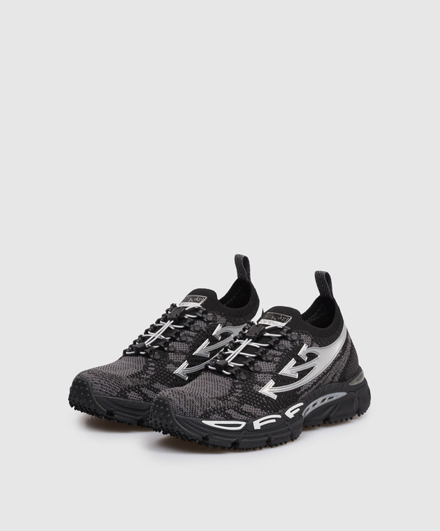 Off-White Черные кроссовки Be Right Back OWIA28KS26FAB001 изображение 2