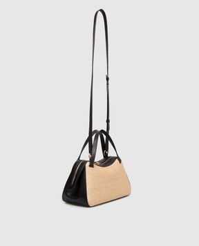 Jil Sander Бежевая плетеная сумка-трапеция J07WG0109P8933