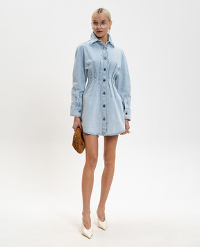 Givenchy Блакитна джинсова сукня міні з логотипом BW22QS517P