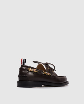 Thom Browne Коричневі шкіряні дербі FFF190D06764